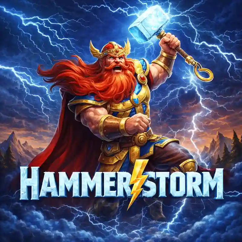 Hammerstorm online slot game banner